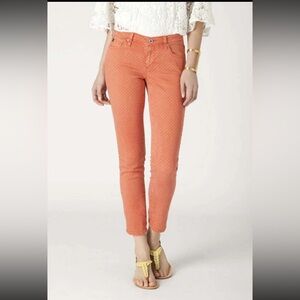 Anthropologie-AG Adriano Goldschmied Stevie Polka Dot NWT Size 31 Red Polka Dot